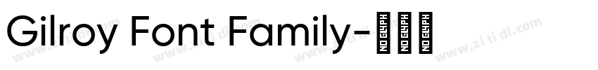 Gilroy Font Family字体转换